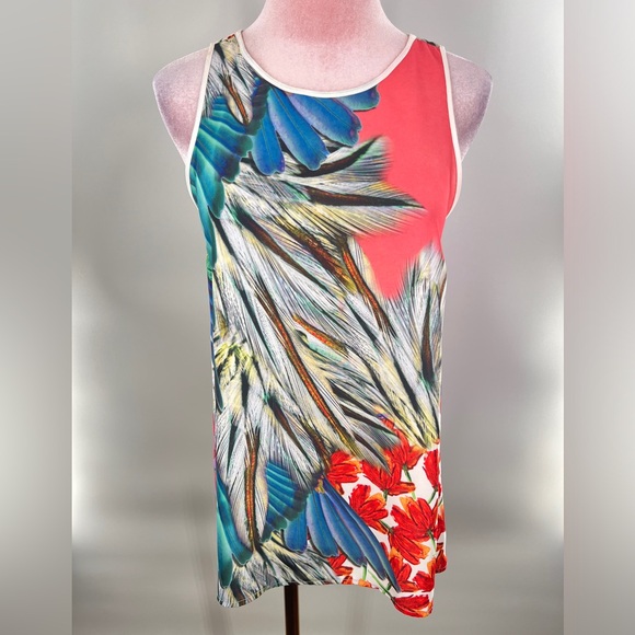 EUC Clover Canyon Multi Print Blouse - Picture 2 of 8